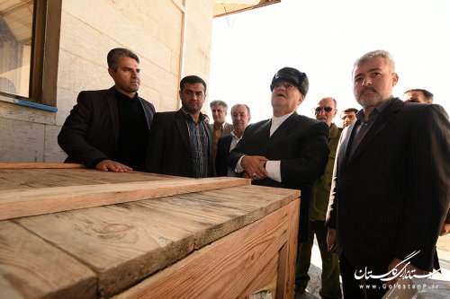 بازدید استاندار گلستان از پروژه های درحال ساخت فرودگاه بین المللی گرگان