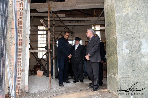 بازدید استاندار گلستان از پروژه های درحال ساخت فرودگاه بین المللی گرگان