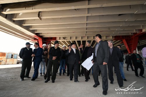 بازدید استاندار گلستان از پروژه های درحال ساخت فرودگاه بین المللی گرگان