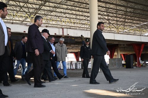 بازدید استاندار گلستان از پروژه های درحال ساخت فرودگاه بین المللی گرگان