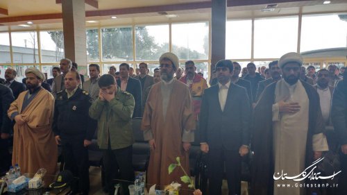 مراسم نمادین استقبال از ورود حضرت امام (ره) در فرودگاه های کلاله و گرگان استان برگزار شد