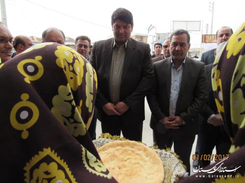 مراسم متمرکز افتتاح و کلنگ زنی 42 پروژه عمرانی،اقتصادی شهرستان گمیشان برگزار شد
