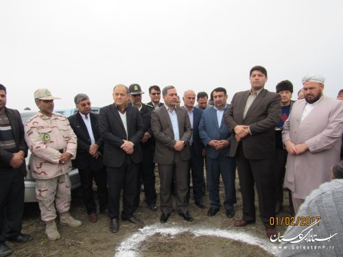 مراسم متمرکز افتتاح و کلنگ زنی 42 پروژه عمرانی،اقتصادی شهرستان گمیشان برگزار شد