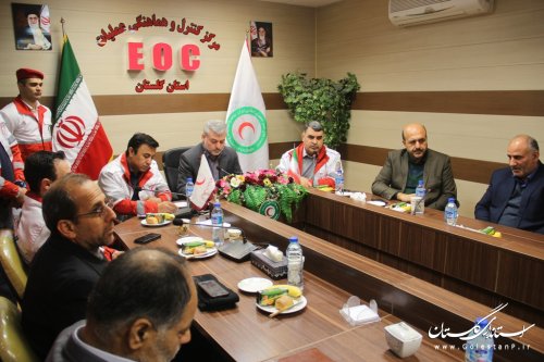 افتتاح ساختمان جدید مرکز کنترل هماهنگی عملیات جمعیت هلال احمر استان 