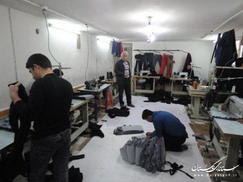 افتتاح کارگاه آموزشی و تولیدی پوشاک درمزرعه کتول