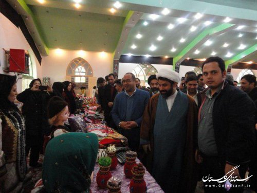 نمایشگاه توانمندیها زنان درمزرعه کتول افتتاح شد