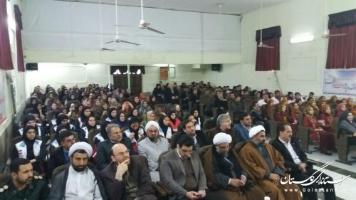 همایش مشترک و بزرگ جشن انقلاب در شهرستان ترکمن برگزار شد