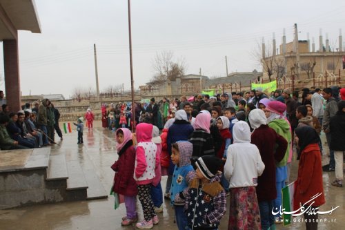 برگزاری همایش پیاده روی خانوادگی در روستای یکه توت شهرستان مراوه تپه
