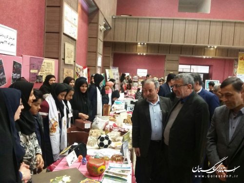 نمایشگاه دست ساخته هاي هنرجويان هنرستانهاي شهرستان گرگان افتتاح شد