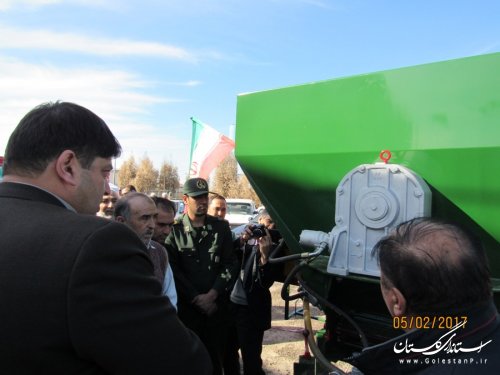 افتتاح کارگاه تولید کود پاش دامی در روستای قرنجیک خواجه خان شهرستان گمیشان