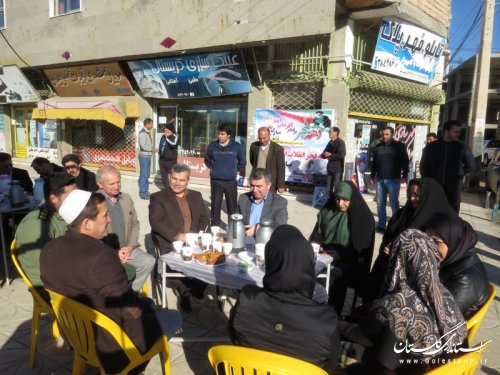 بر پایی ایستگاه صلواتی به مناسبت ایام الله دهه مبارک فجر