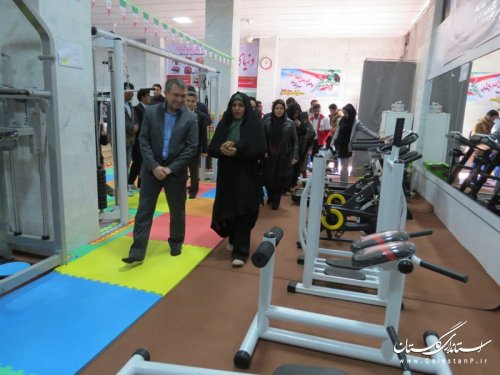 باشگاه بدن سازی شهر آق قلا افتتاح شد