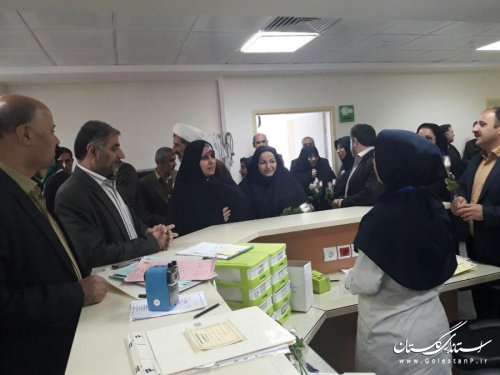 حضور فرماندار و مدیران اجرائی شهرستان در بیمارستان شهداء بندرگز