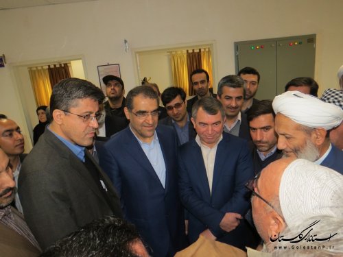 افتتاح کلینیک تخصصی و فوق تخصصی، مرکز دیالیز و فیزیوتراپی بیمارستان آل جلیل آق‌قلا