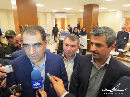 افتتاح کلینیک تخصصی و فوق تخصصی، مرکز دیالیز و فیزیوتراپی بیمارستان آل جلیل آق‌قلا