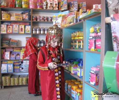 افتتاح چهارمین نمایشگاه و فروشگاه عرضه محصولات کانون پرورش فکری در شهر آق قلا
