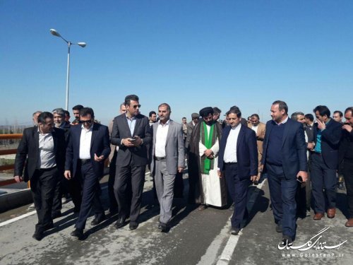 پل روگذر روستای لیوان شرقی از توابع بخش نوکنده به بهره برداری رسید