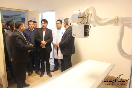 افتتاح بخش های رادیولوژی ، سونوگرافی و دستگاه اکو درمانگاه لقمان حکیم شهرستان مراوه تپه