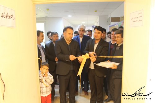 افتتاح بخش های رادیولوژی ، سونوگرافی و دستگاه اکو درمانگاه لقمان حکیم شهرستان مراوه تپه