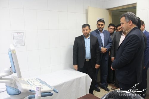 افتتاح بخش های رادیولوژی ، سونوگرافی و دستگاه اکو درمانگاه لقمان حکیم شهرستان مراوه تپه