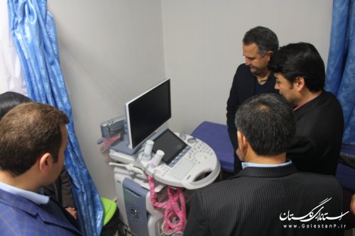 افتتاح بخش های رادیولوژی ، سونوگرافی و دستگاه اکو درمانگاه لقمان حکیم شهرستان مراوه تپه