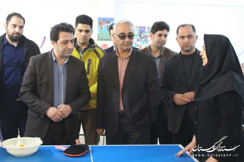 افتتاح سالن ورزشی پینگ پنگ درمحله حجت آباد شهر کردکوی