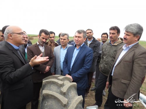 بهره برداری از پروژه آبیاری تحت فشار مدیریت جهاد کشاورزی شهرستان آق قلا