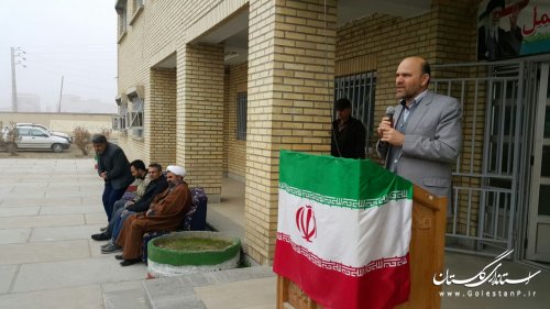 برگزاری جشن انقلاب در هنرستان شهید قدس شهرستان ترکمن