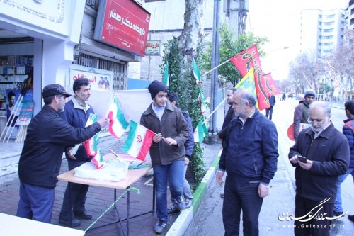 راهپیمایی بزرگ یوم الله 22 بهمن و جشن پیروزی انقلاب در شهر گرگان برگزار شد