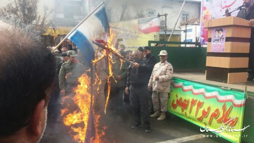 راهپیمایی باشکوه 22 بهمن در شهرستان  ترکمن برگزار شد