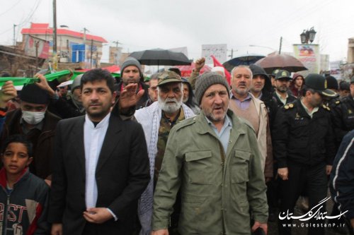 خروش انقلابی اهالی ولایتمدار گالیکش در روز 22 بهمن بر علیه استکبار جهانی