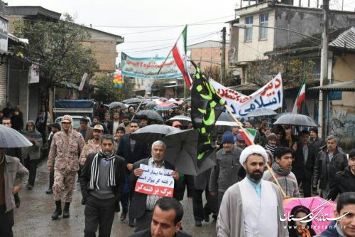 برگزاری راهپیمایی باشکوه 22بهمن درشهرستان رامیان