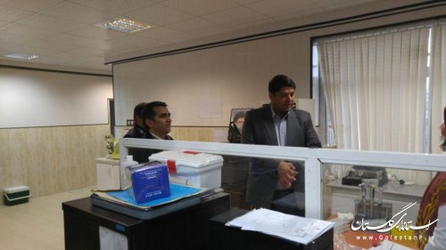 بازدید فرماندار گمیشان از آزمایشگاه مرکزی شهرستان