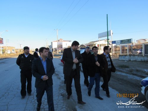 بازدید فرماندار گمیشان از محل های پیشنهادی استقرار کمپ نوروزی شهرستان