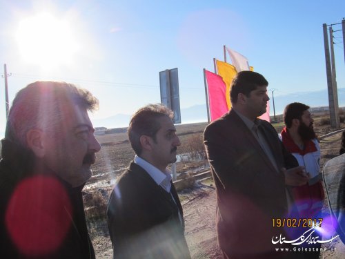 بازدید فرماندار گمیشان از محل های پیشنهادی استقرار کمپ نوروزی شهرستان