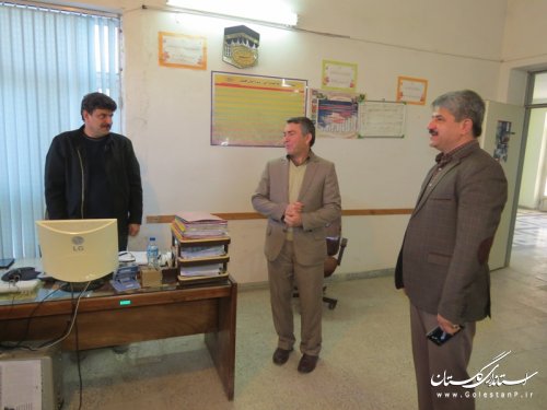 بازدید سرزده فرماندار از مدیریت جهاد کشاورزی شهرستان آق قلا