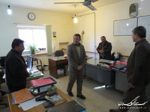 بازدید سرزده فرماندار از مدیریت جهاد کشاورزی شهرستان آق قلا