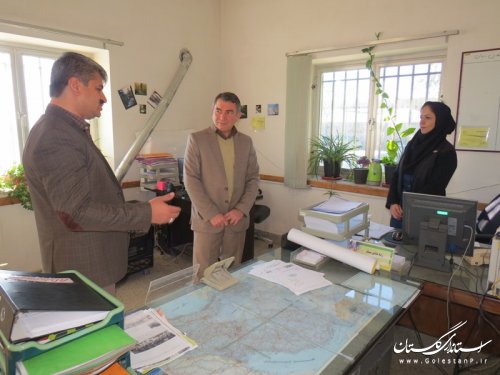 بازدید سرزده فرماندار از مدیریت جهاد کشاورزی شهرستان آق قلا