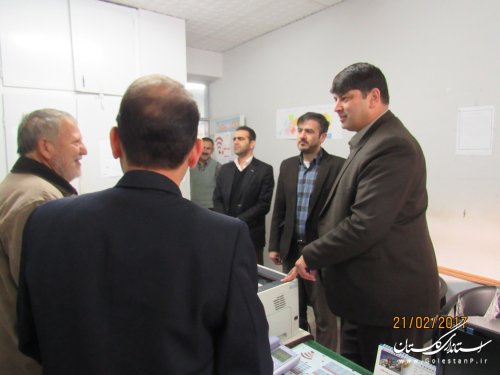 بازدید فرماندار گمیشان از اداره مخابرات شهرستان