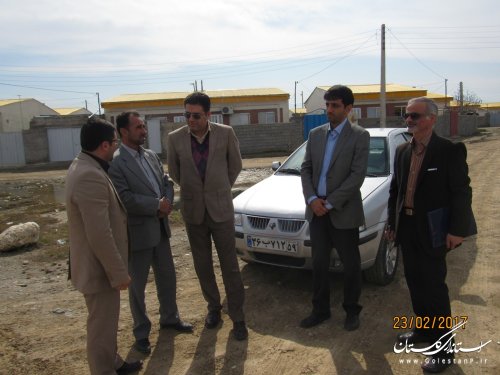 بازدید مدیر کل مسکن مهر کشور از مسکن مهر گمیش تپه و سیمین شهر