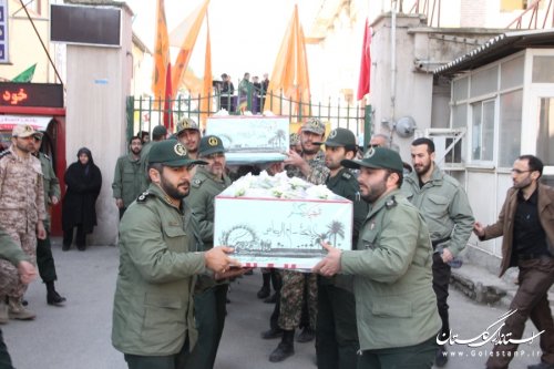 مراسم تشییع با شکوه شهدای گمنام در گرگان برگزار شد