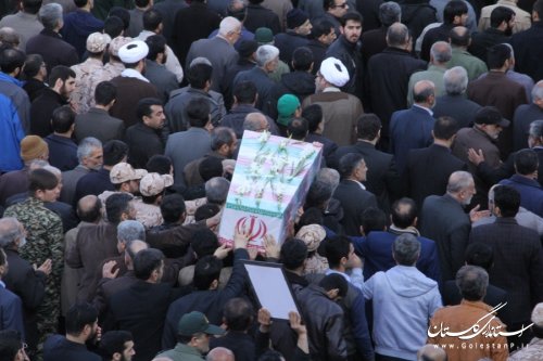 مراسم تشییع با شکوه شهدای گمنام در گرگان برگزار شد