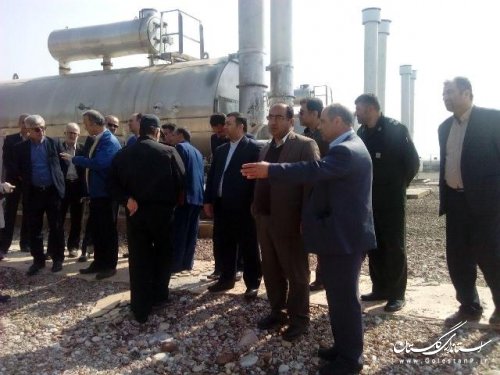 حضوراعضای شورای تامین علی آباد کتول درنیروگاه برق علی آباد کتول