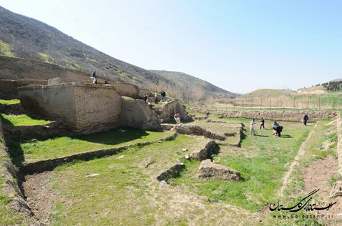 بخشی از مسیر دیوار دفاعی گرگان پاکسازی شد
