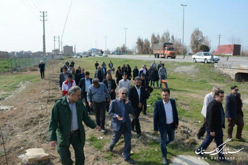 آیین رسمی اجرایی شدن طرح استانی بزرگراه سبز با حضور فرماندارکردکوی