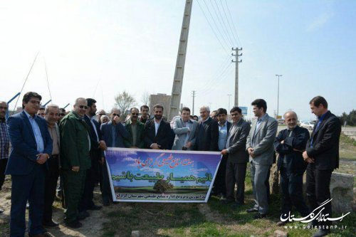 آیین رسمی اجرایی شدن طرح استانی بزرگراه سبز با حضور فرماندارکردکوی