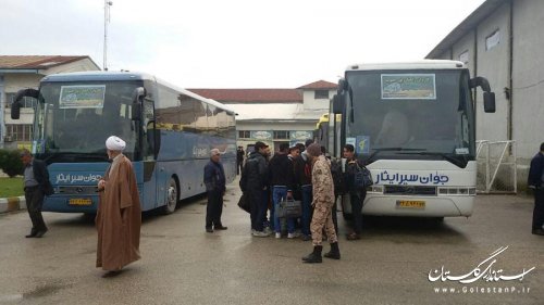 اعزام کاروان راهیان نور شهرستان بندرگز به مناطق عملیاتی  جنوب کشور