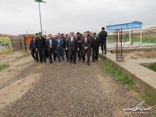 ادای احترام استاندار گلستان به مقام شامخ شهدای گمنام شهر انبار الوم