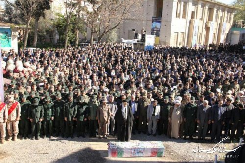 پیکر مطهر اولین شهید مدافع حرم شهرستان آق قلا تشییع شد