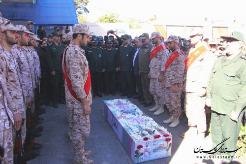 مراسم تشییع باشکوه دوازدهمین شهید مدافع حرم در گرگان برگزار شد